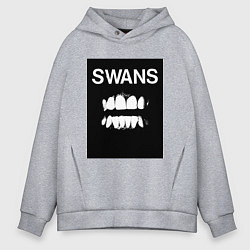 Толстовка оверсайз мужская Swans Filth, цвет: меланж