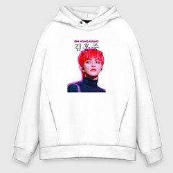 Толстовка оверсайз мужская Kim Hong Joong Ateez, цвет: белый