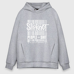 Толстовка оверсайз мужская Slipknot - people shit, цвет: меланж
