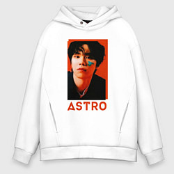 Толстовка оверсайз мужская Astro Роки, цвет: белый