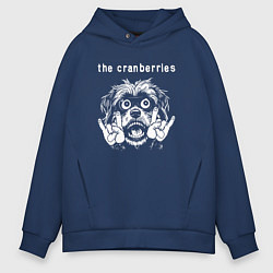 Толстовка оверсайз мужская The Cranberries rock dog, цвет: тёмно-синий