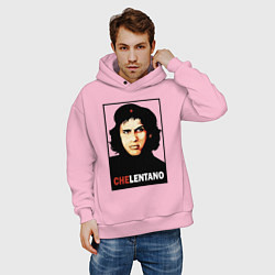 Толстовка оверсайз мужская Che guevara - Chelentano, цвет: светло-розовый — фото 2