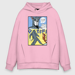 Толстовка оверсайз мужская Том и Джерри Джо Джо, цвет: светло-розовый
