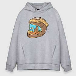 Толстовка оверсайз мужская Ride nature, цвет: меланж