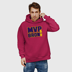 Толстовка оверсайз мужская Lebron James MVP, цвет: маджента — фото 2