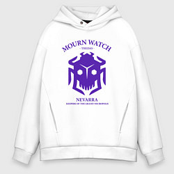 Толстовка оверсайз мужская Mourn Watch Dragon Age, цвет: белый
