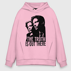 Толстовка оверсайз мужская Fox and Dana, цвет: светло-розовый