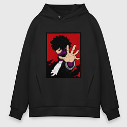 Толстовка оверсайз мужская Моя геройская академия Dabi, цвет: черный
