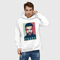 Толстовка оверсайз мужская Drake, цвет: белый — фото 2