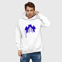 Толстовка оверсайз мужская Cortex синий aneurism iv, цвет: белый — фото 2