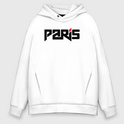 Толстовка оверсайз мужская City Paris, цвет: белый