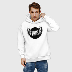 Толстовка оверсайз мужская Крылатый 1988, цвет: белый — фото 2