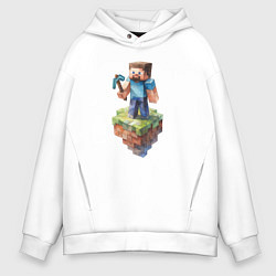 Толстовка оверсайз мужская Steve, цвет: белый
