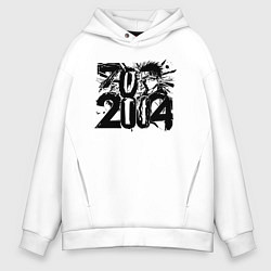 Толстовка оверсайз мужская 2004 аниме, цвет: белый