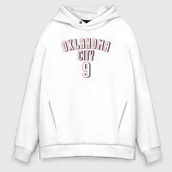 Толстовка оверсайз мужская Oklahoma City 9, цвет: белый