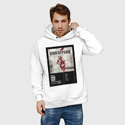 Толстовка оверсайз мужская Linkin Park альбом Hybrid Theory, цвет: белый — фото 2
