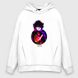 Толстовка оверсайз мужская Anime Mob Psycho 100 Shigeo, цвет: белый