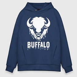 Толстовка оверсайз мужская Буйвольский стиль, цвет: тёмно-синий
