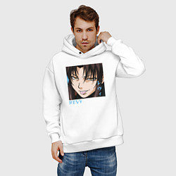 Толстовка оверсайз мужская Реви, цвет: белый — фото 2