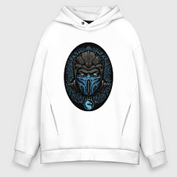 Толстовка оверсайз мужская Sub-zero kombat, цвет: белый