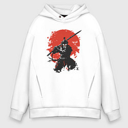 Толстовка оверсайз мужская Samurai style, цвет: белый