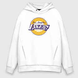 Толстовка оверсайз мужская Lakers star, цвет: белый