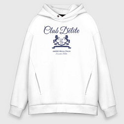 Толстовка оверсайз мужская Delite club, цвет: белый