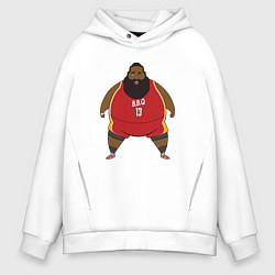 Толстовка оверсайз мужская Fat Harden, цвет: белый