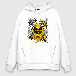 Толстовка оверсайз мужская Wu-tang clan пчелки, цвет: белый