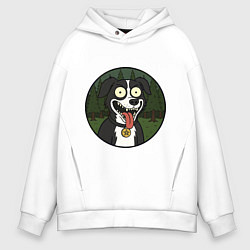 Толстовка оверсайз мужская Mr Pickles dog, цвет: белый