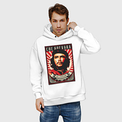Толстовка оверсайз мужская Che - viva la revolucion, цвет: белый — фото 2