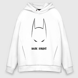 Толстовка оверсайз мужская Batman dark knight, цвет: белый