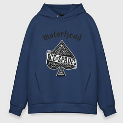 Толстовка оверсайз мужская Motorhead: Ace of spades, цвет: тёмно-синий
