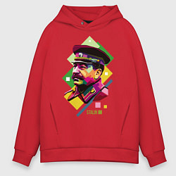 Толстовка оверсайз мужская Stalin Art, цвет: красный