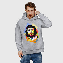 Толстовка оверсайз мужская Che Guevara Art, цвет: меланж — фото 2