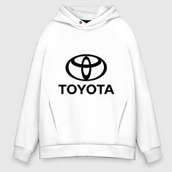 Толстовка оверсайз мужская Toyota Logo, цвет: белый