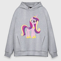 Толстовка оверсайз мужская Принцесса Каденс, цвет: меланж