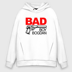 Толстовка оверсайз мужская Bad boy Bogdan, цвет: белый