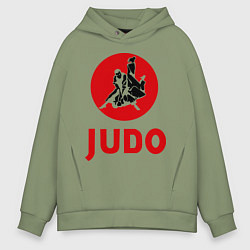 Толстовка оверсайз мужская Judo, цвет: авокадо