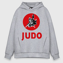 Толстовка оверсайз мужская Judo, цвет: меланж