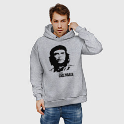 Толстовка оверсайз мужская Эрнесто Че Гевара, цвет: меланж — фото 2