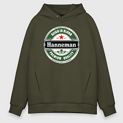 Толстовка оверсайз мужская Hanneman, цвет: хаки