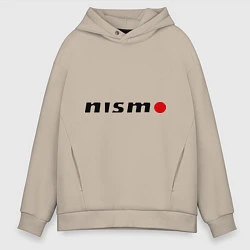 Толстовка оверсайз мужская Nissan nismo, цвет: миндальный