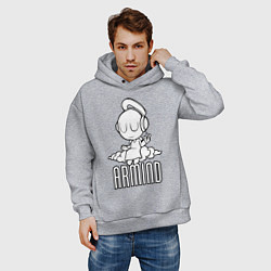 Толстовка оверсайз мужская Armind, цвет: меланж — фото 2