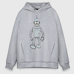 Толстовка оверсайз мужская Iron Bender, цвет: меланж