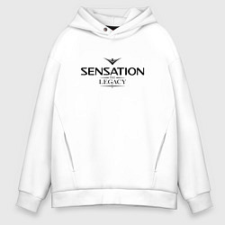 Толстовка оверсайз мужская Sensation: The Legacy, цвет: белый