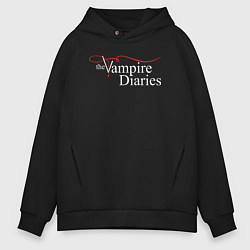 Толстовка оверсайз мужская The Vampire Diaries, цвет: черный