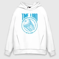 Толстовка оверсайз мужская Time Lord: 23-11-1963, цвет: белый