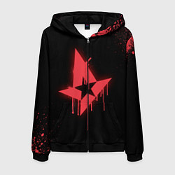 Толстовка 3D на молнии мужская Astralis: Black collection, цвет: 3D-черный