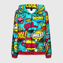 Мужская толстовка на молнии Кислотный поп-арт